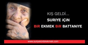 suriyeyardim Suriye İçin Bir Ekmek Bir Battaniye